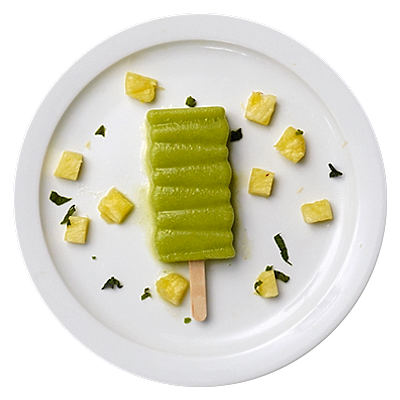 Orange Spinach Popsicle