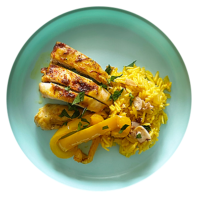 Turmeric Rice And Chicken