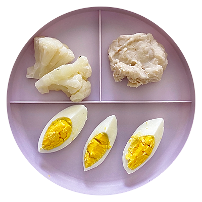 Beans, Egg, and Cauliflower