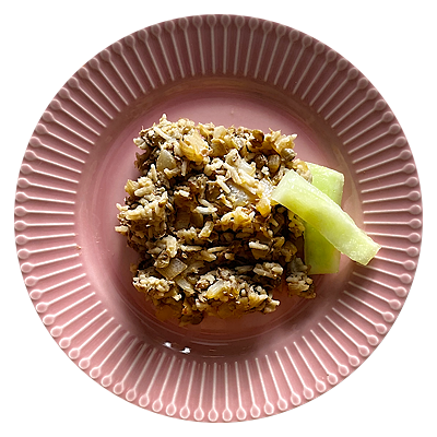Lentil rice bowl