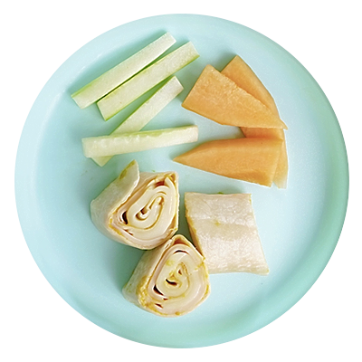 Turkey and cheese pinwheels