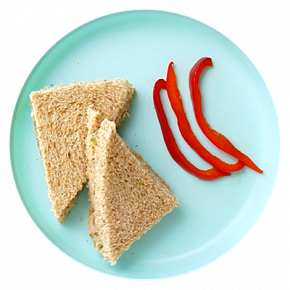 Emparedado de atún y yogur