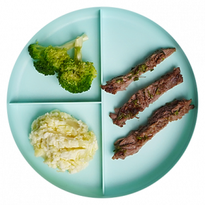 Carne braseada y verduras