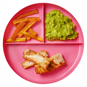 Salmon, Sweet Potatoes, and Avocado