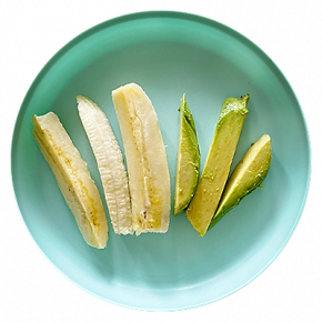 Avocado Slices and Banana Spears