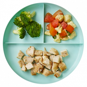 Pollo horneado con caprese