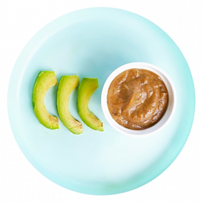 Puré de camote y frijol negro