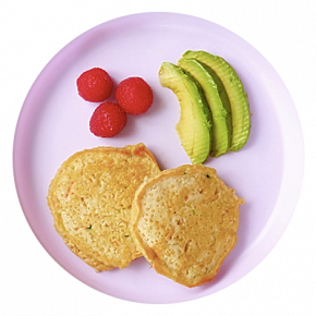 Panqueques de garbanzo, quinoa, y vegetales