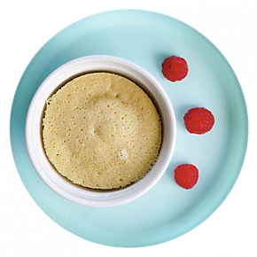 Tasitas de vainilla y fruta