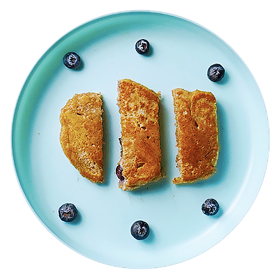 Panqueques veganos de arándano