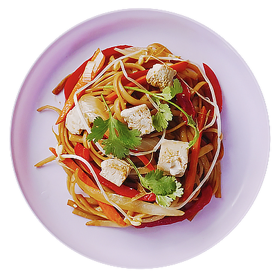 Tofu Vegetable Low Mein