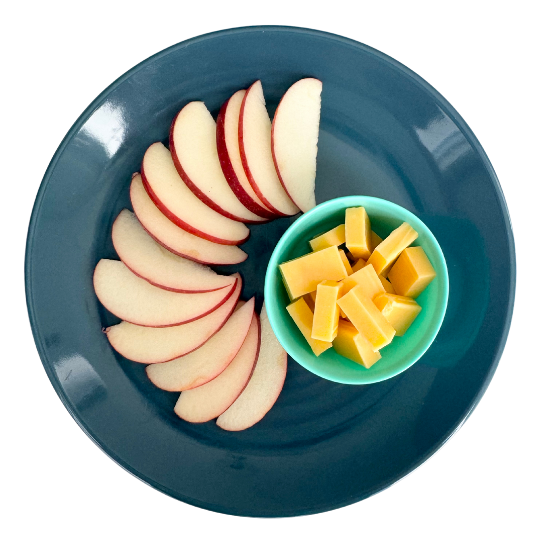 Apples and Cheddar Cheese