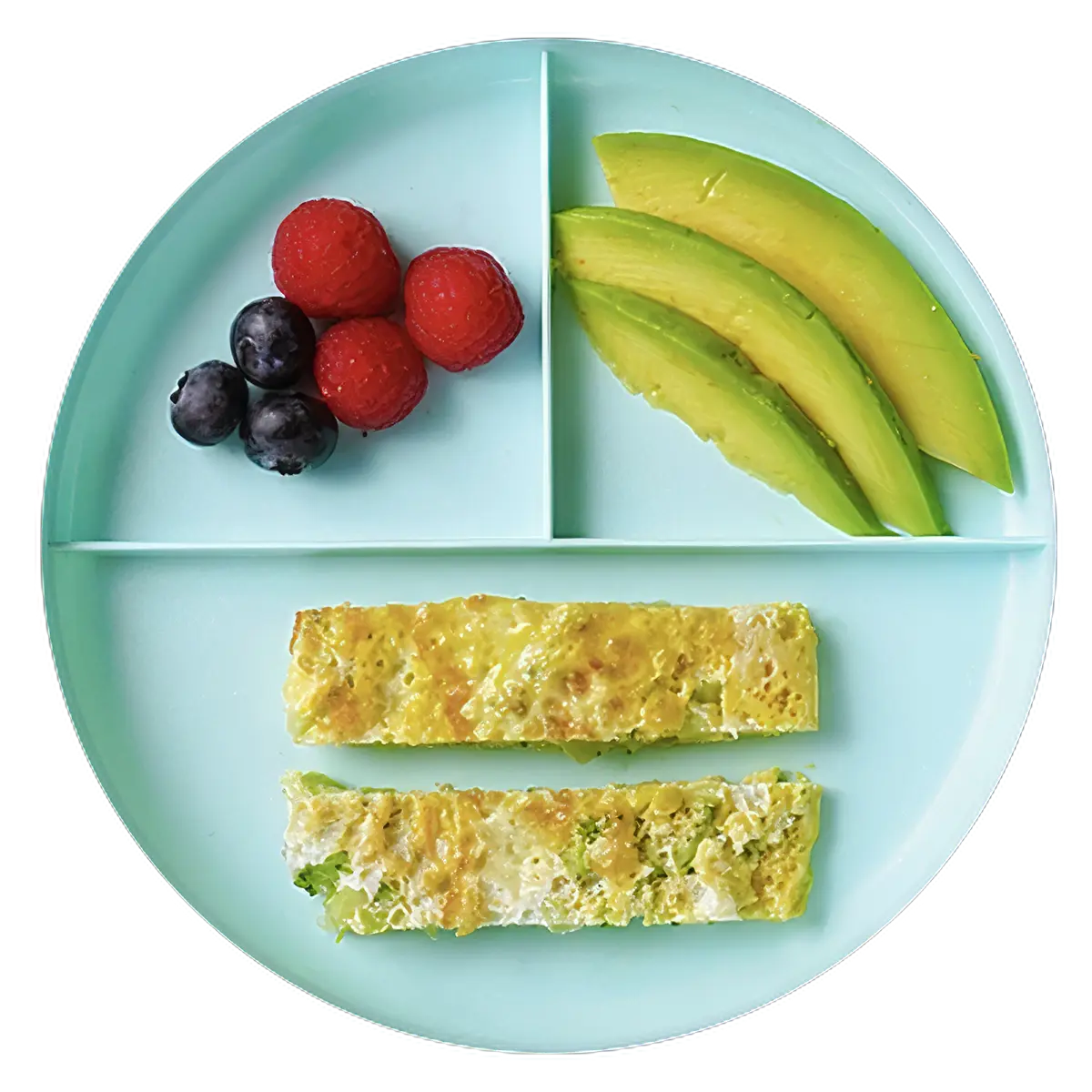 Broccoli Omelette, Avocado, and Strawberries
