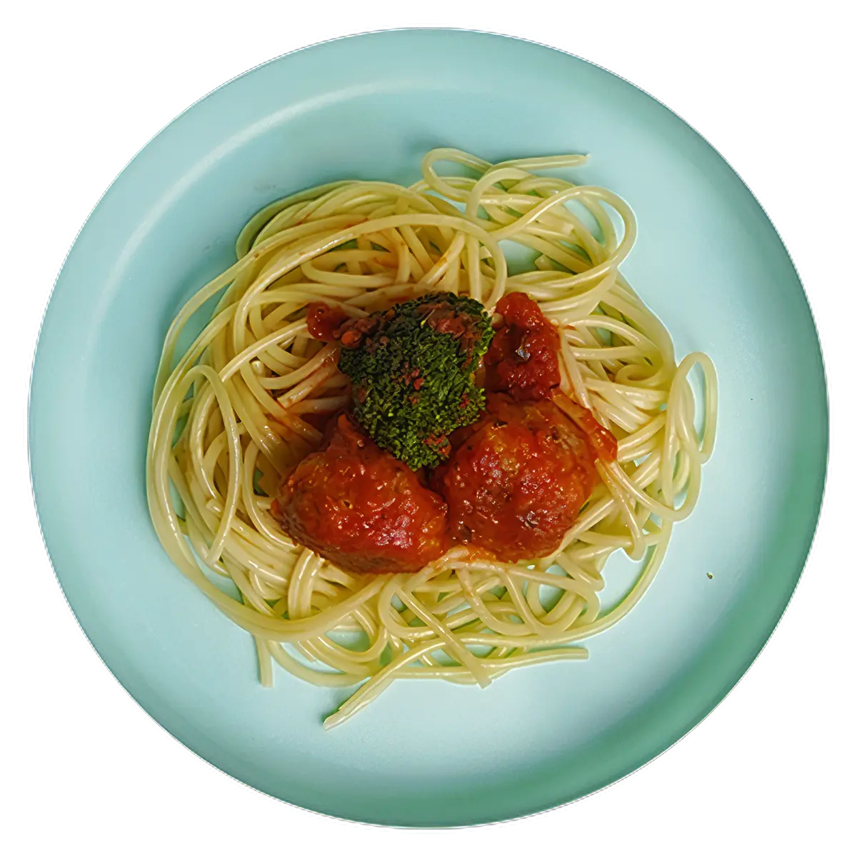 Chicken Meatballs and Spaghetti