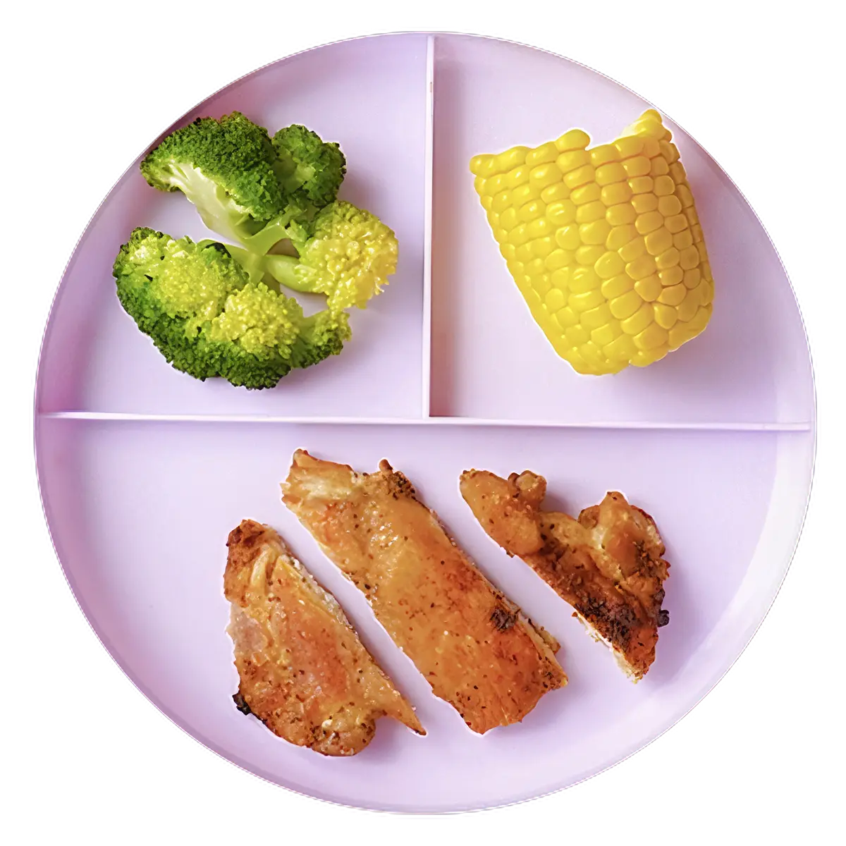 Chicken Thighs with Corn on the Cob and Broccoli