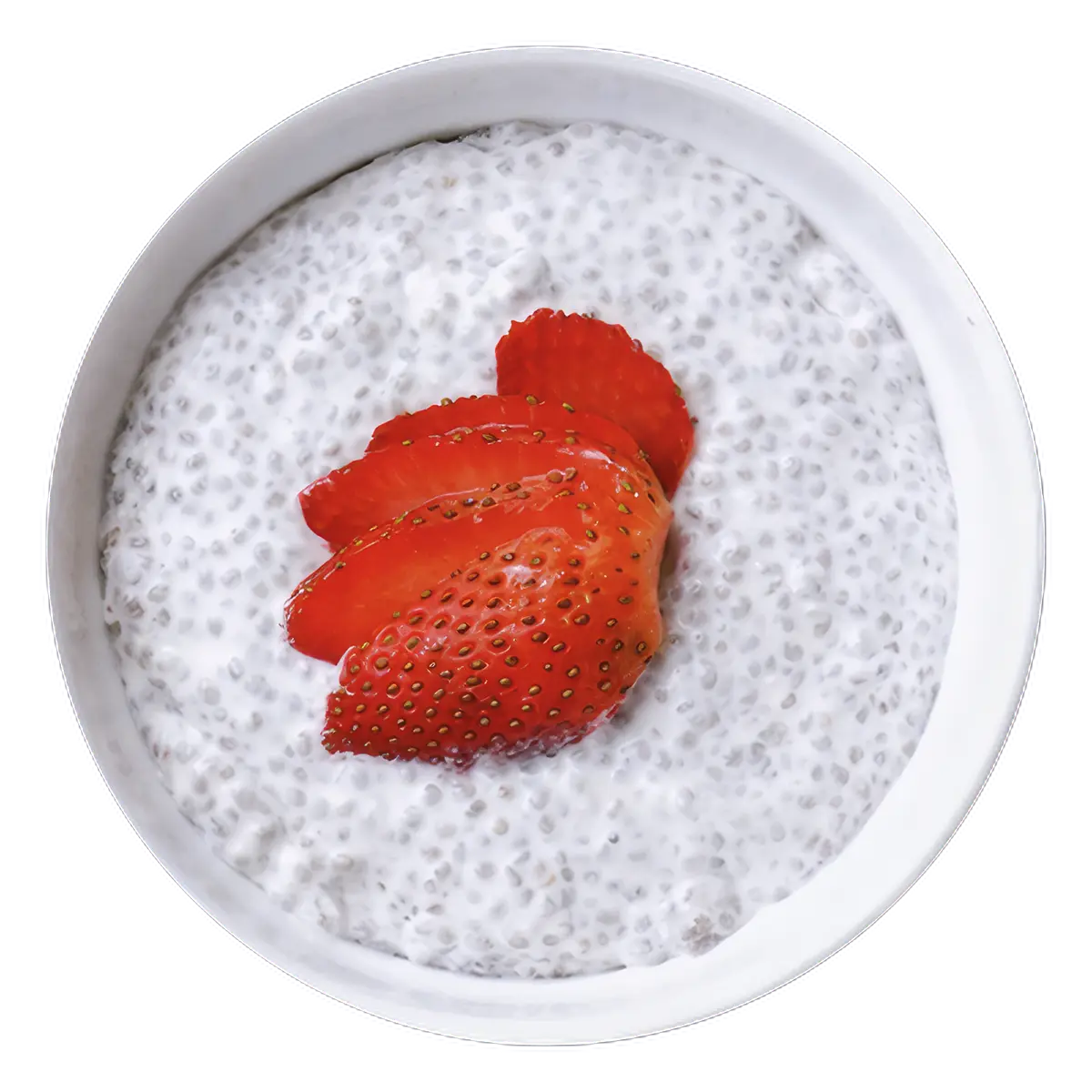Pudín de coco y chía