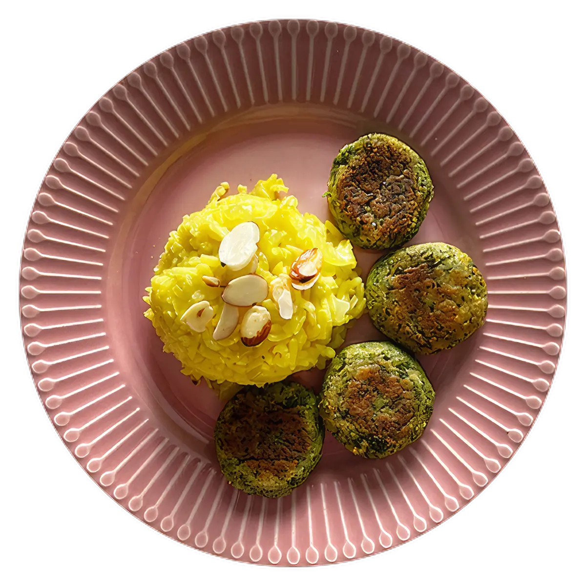 Falafel and Turmeric Rice