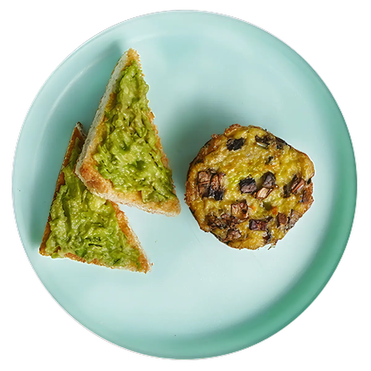 Garlic, Mushroom, Pepper Egg Muffin (gf)