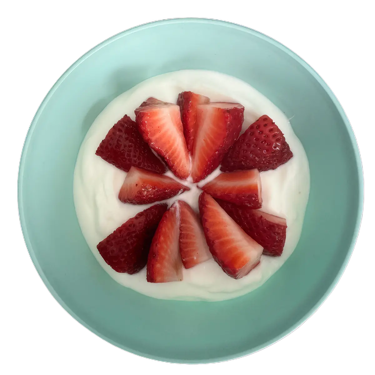 Greek Yogurt and Strawberries