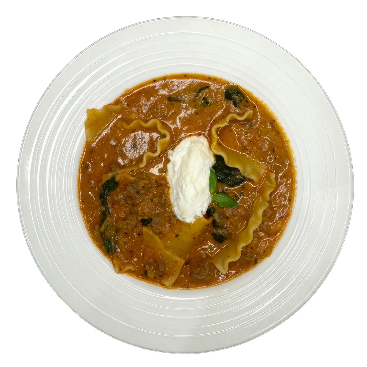 Sopa de lasaña