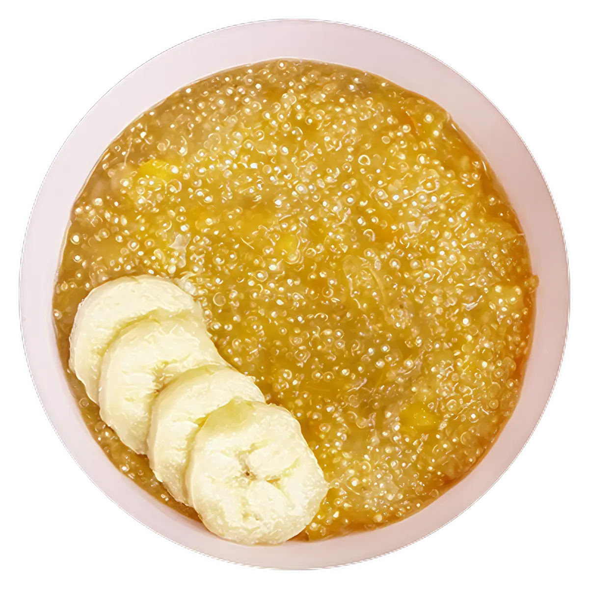 Gachas de quinoa, mango, y banano