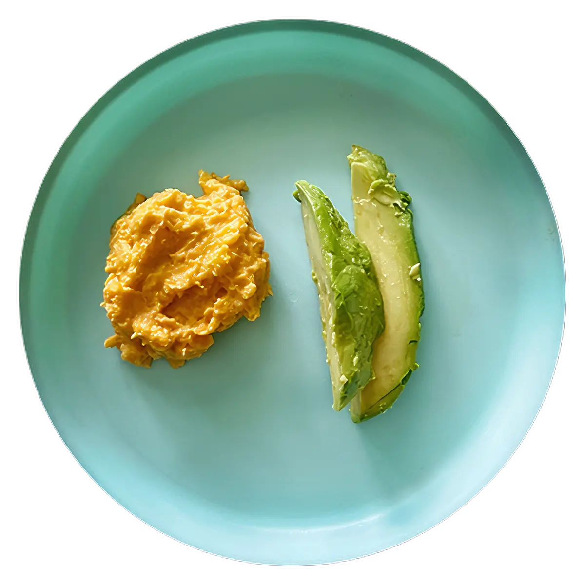 Puré de camote y aguacate