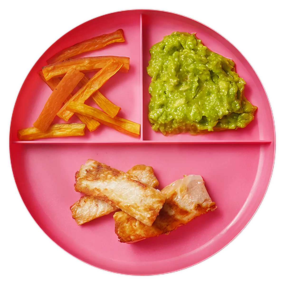 Salmón, camote y aguacate
