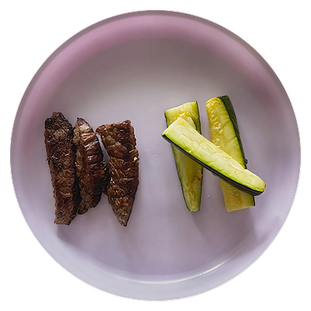 Steak and Zucchini Strips