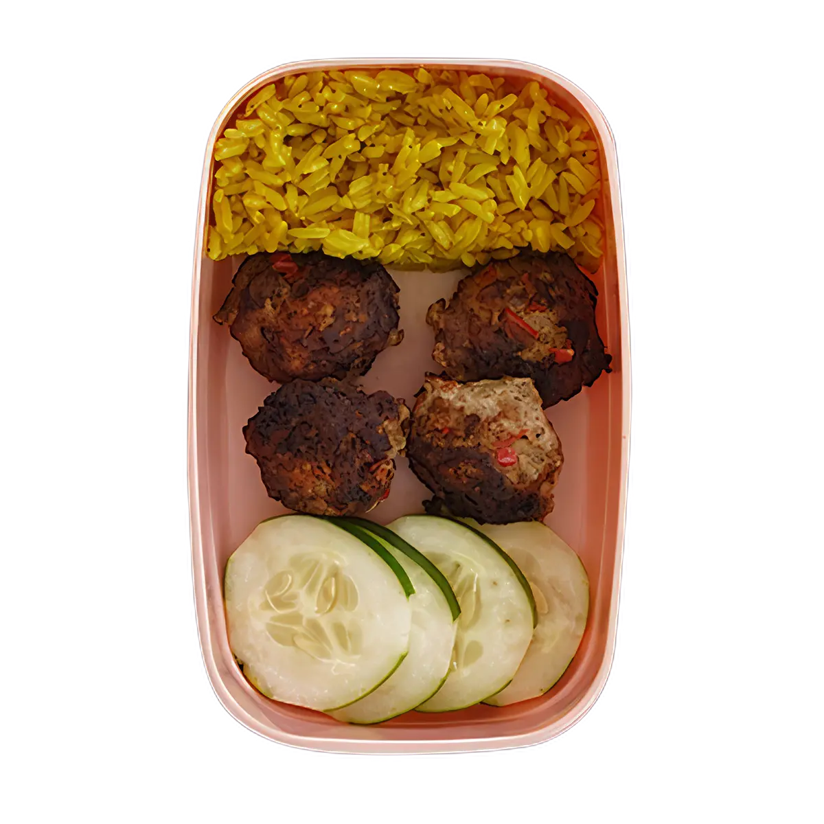 Turkey Meatballs with Rice and Veggies