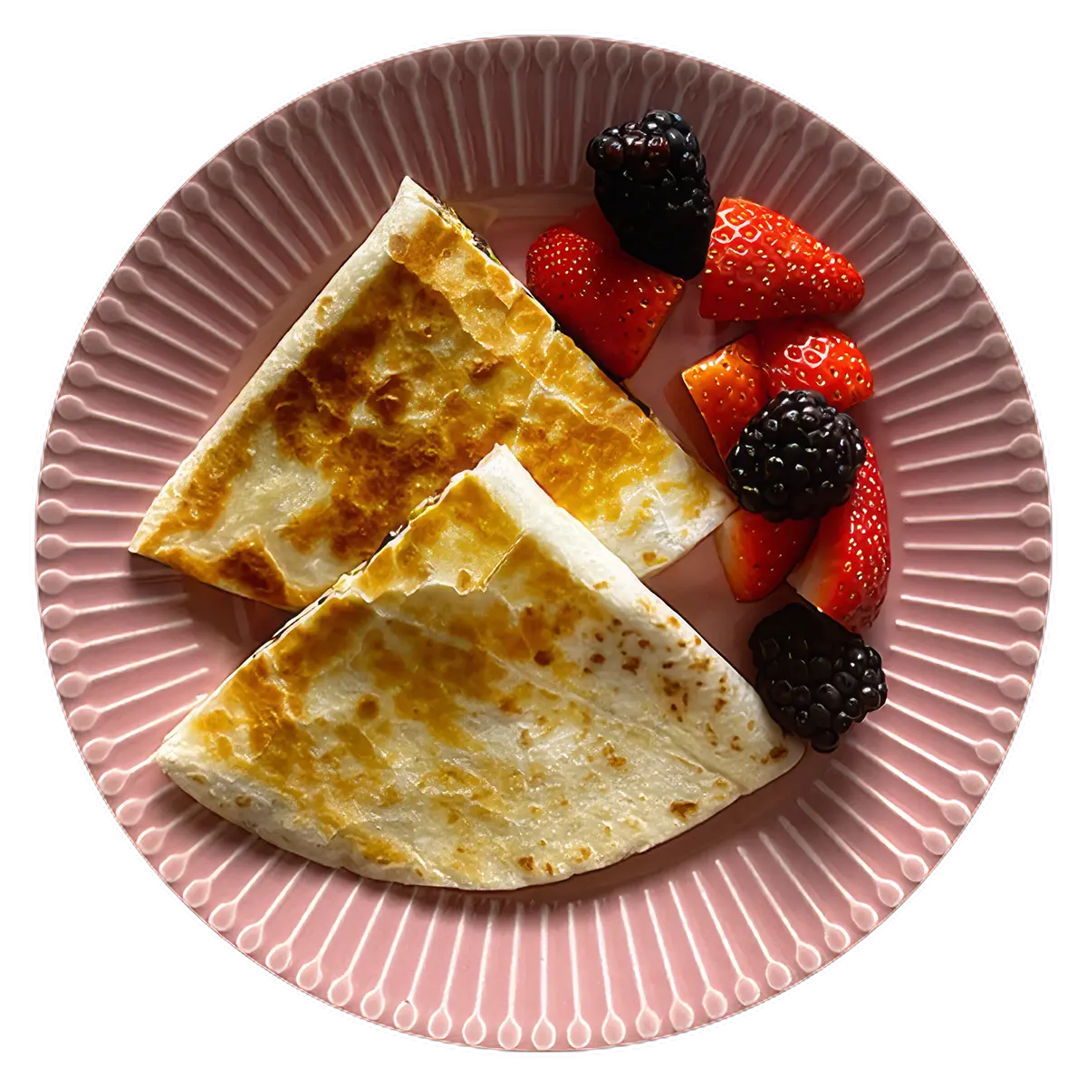 Quesadilla vegana mañanera