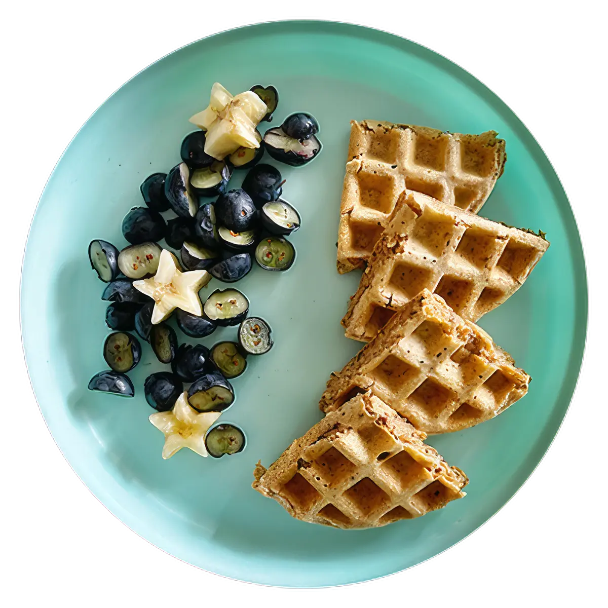 Wafles veganos integrales