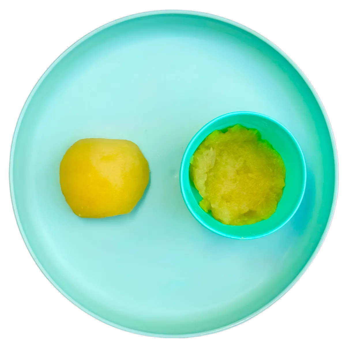 Manzana de dos maneras