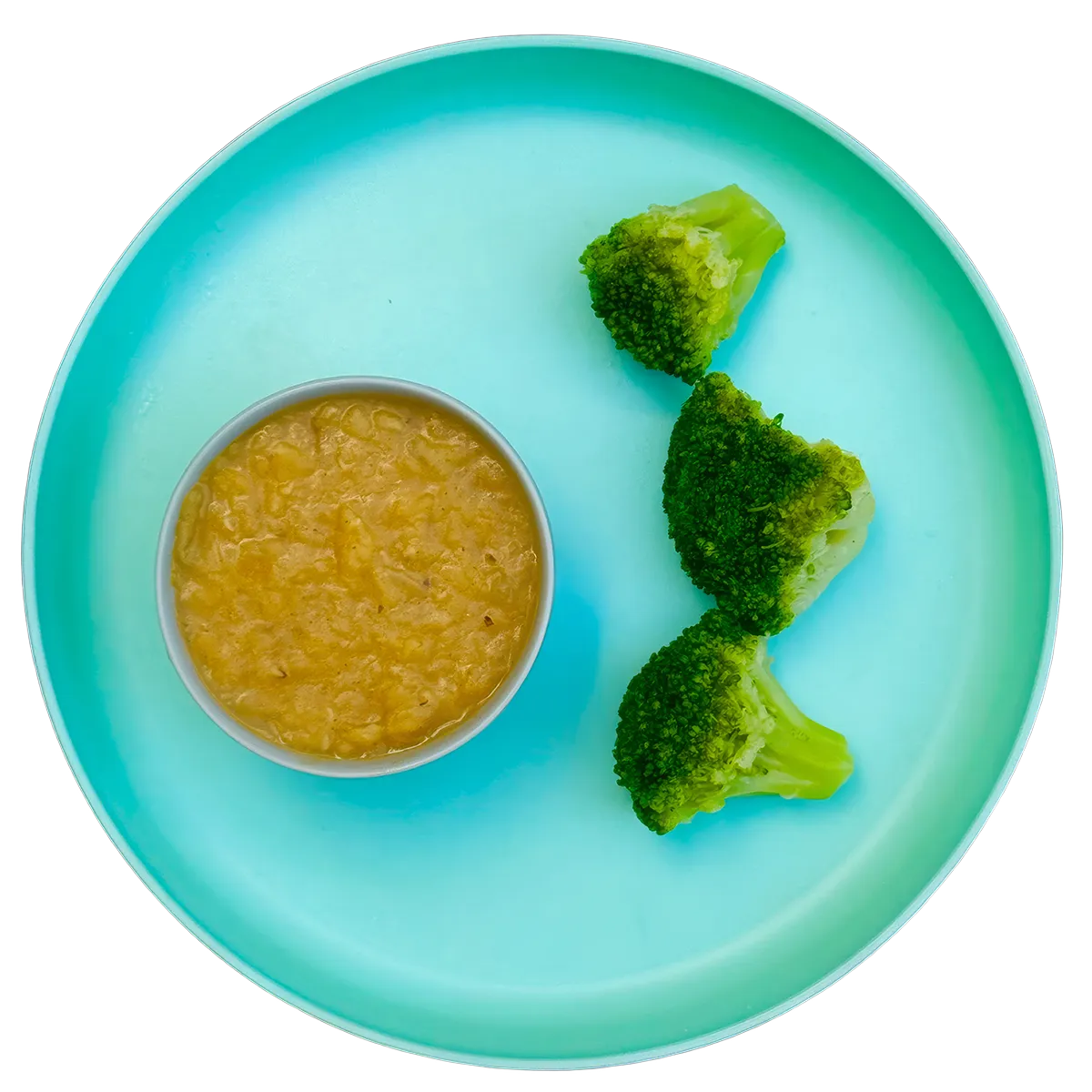 Red Lentil Mash and Broccoli