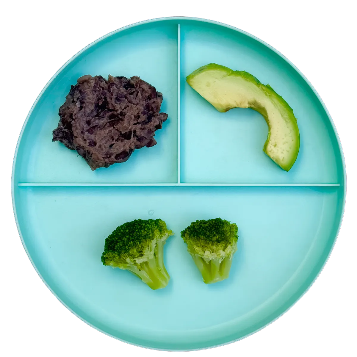 Bean Mash, Avocado, and Broccoli