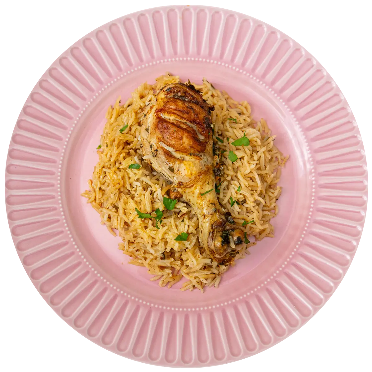 Pollo al Limón con Arroz y Hierbas