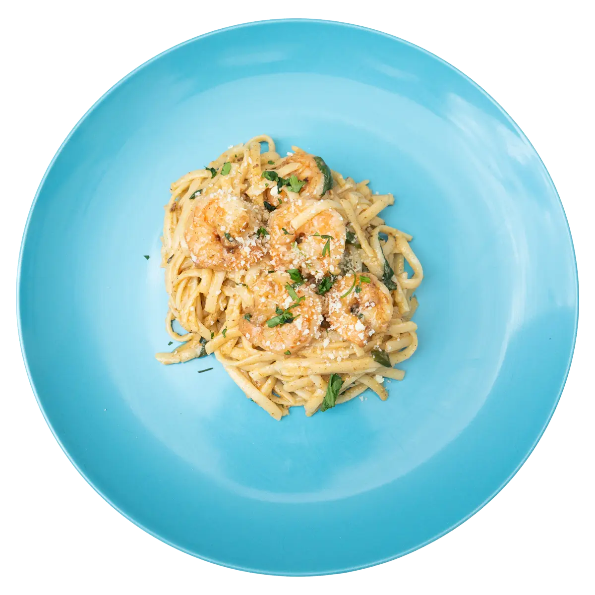 Pasta con Camarones al Ajo y Mantequilla