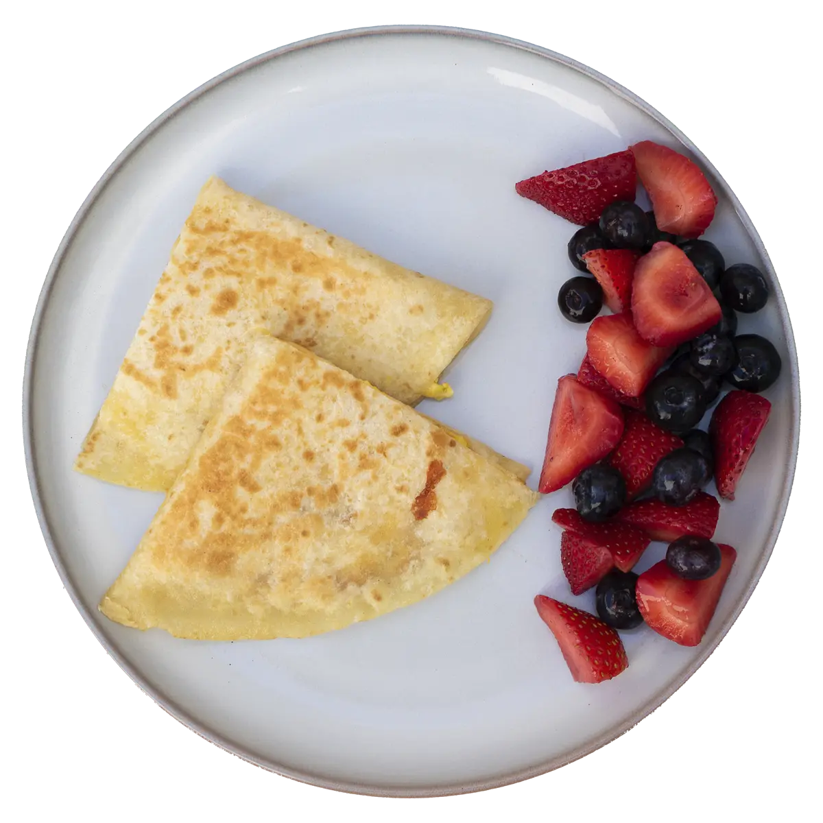 Tortilla de Huevo y Queso de Desayuno