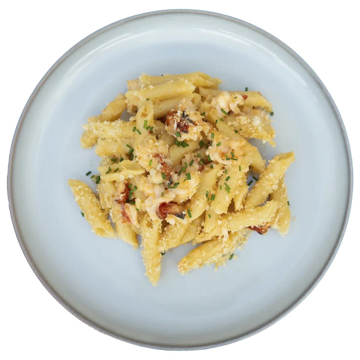 Macarrones con Queso y Langosta Cremosos